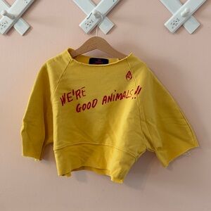 TAO boxy Sweatshirt 3/4 sleeves with Red Print